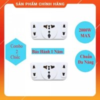Hàng Chính Hãng-COMBO 2 Ổ cắm chia 3 ổ chuẩn cắm đa năng Thailand