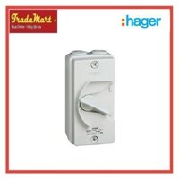 [Hàng chính hãng] - Công tắc cách ly chống nước 2 cực 20A JG220U Hager (IP66)