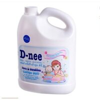 (HÀNG CHÍNH HÃNG- ĐẠI THỊNH) Nước xả Dnee bình trắng 3000ml mềm vải (Thái Lan)