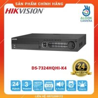 HÀNG CHÍNH HÃNG_ Đầu ghi hình HIKVISION HD-TVI DS-7324HQHI-K4 3MP/2MP HD-TVI 24 kênh_BH 24 THÁNG