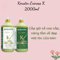 [Hàng Chính Hãng] Dầu gội xả keratin 2000ml sỉ salon spa PHỤC HỒI TÓC GIỮ MÀU TÓC hương thơm mềm mượt