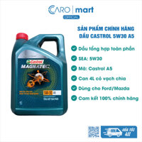 [Hàng chính hãng] Dầu nhớt động cơ Castrol A5 tổng hợp toàn phần 5W30 - Castrol Magnatec Professional (4L)
