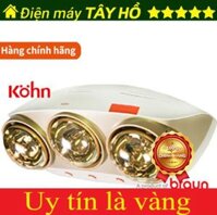 [HÀNG CHÍNH HÃNG] Đèn sưởi nhà tắm Kohn KU03G 3 bóng của Braun