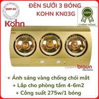 [HÀNG CHÍNH HÃNG] Đèn sưởi Kohn 3 bóng KN03G (KP03G) Bảo Hành 5 Năm, Bóng Hỏng 1 Đổi 1