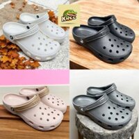 [HÀNG CHÍNH HÃNG] Dép Crocs Nam Nữ, Thiết Kế Form Rộng, Màu Sắc Thời Trang, Tặng 10 Charm Trang Trí
