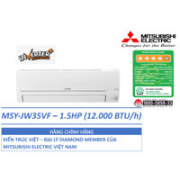 HÀNG CHÍNH HÃNG - ĐIỀU HÒA KHÔNG KHÍ (MÁY LẠNH) MITSUBISHI ELECTRIC MSY-JW35VF - 1.5HP (12,000 BTU/H)