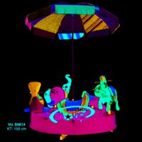 [HÀNG CHÍNH HÃNG] Đu quay 5 con thú có dù vải S06V14