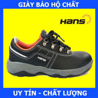 Hàng Chính Hãng Giày Bảo Hộ Hans HS-60 Siêu Nhẹ, Da Chất Lượng Cao, Chống Thấm Nước, Chống Đâm Xuyên, Va Đập Mạnh - Đen - 24038