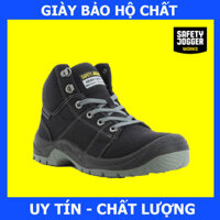Hàng Chính Hãng Giày Bảo Hộ Safety Jogger Desert 117 Chất Da Thật, Chống Trơn Trượt, Chống Va Đập - Đen - 44