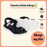 [HÀNG CHÍNH HÃNG] Giày dép sandal nam nữ FACOTA đen đế trắng NN02  - Đi học, đi chơi