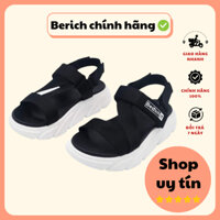 [HÀNG CHÍNH HÃNG] Giày dép sandal nam nữ BERICH đen đế trắng NNC02  - Đi học, đi chơi