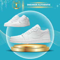 Hàng Chính Hãng] Giày_Air Jordan 1 Low  Triple White