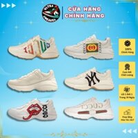 [Hàng Chính Hãng] Giày_Gucci Rhython Đế Cao 5Cm ,Giày GC Béo Dễ Phối Đồ Nam Nữ Full Bill Box.