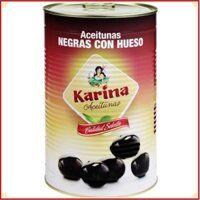 Hàng chính hãng - Hàng Nhập Khẩu Trái Olive đen tách hạt hiệu Karina 4300gr