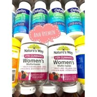 [Hàng chính hãng-Hình thật tại Store] Kẹo dẻo bổ sung vitamin cho Nữ Nature's Way Vita Gummies Women's Multivitamin 100