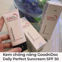 [Hàng Chính Hãng] Kem chống nắng nâng tông da GoodnDoc Daily Perfect Suncream SPF 50+