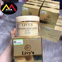 [HÀNG Chính Hãng] Kem Dưỡng Trắng Da Toàn Thân Whitening Body Lotion Livy's Thái Lan 250g