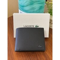 [Hàng chính Hãng LACOSTE] Ví Nam Lacoste Mẫu Mới Màu Đen
