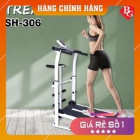 [Hàng Chính Hãng] Máy chạy bộ tại nhà cơ đa năng,máy tập chay mẫu mới 5 in 1 tặng kèm đĩa xoay eo mông cao cấp 360 độ