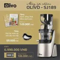 [HÀNG CHÍNH HÃNG] Máy ép chậm Olivo SJ189