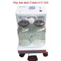 [Hàng chính hãng] Máy hút dịch mũi, đờm 2 bình Lucass SS-8A sử dụng hút mũi, hút đờm cho trẻ em, người lớn rất an toàn