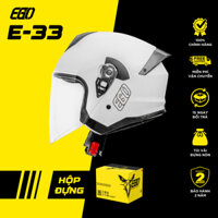[Hàng Chính Hãng] - Mũ Bảo Hiểm 3/4 EGO E-33 Có Kính - BST 2025