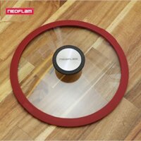 [Hàng chính hãng] Nắp vung kính nồi, chảo Neoflam, sản xuất từ thủy tinh cường lực,viền silicone nguyên chất, chịu nhiệt