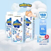 [Hàng Chính Hãng Nhật Bản] Tã Quần Trẻ Em UMIZOKU 50 Miếng M-4XL Mềm Mại Thoáng Khí