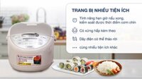 {HÀNG CHÍNH HÃNG} Nồi cơm điện tử Tiger 1 lít JAX-S10W