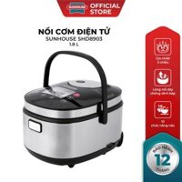 Hàng Chính Hãng Nồi cơm điện tử SUNHOUSE MAMA 1.8L màu đen SHD8903