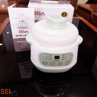 Hàng chính hãng Nồi Nấu Cháo Cho Bé SEKA GT68 - Nồi Hầm Cháo Chậm, Chưng Yến, Hầm Cách Thủy - Màu Xanh