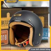 [Hàng Chính Hãng] Nón Bảo Hiểm 3/4 BULLDOG Perro 4U Cổ Điển