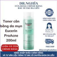 [HÀNG CHÍNH HÃNG] Nước hoa hồng Toner cho da dầu mụn Eucerin ProAcne Solution Toner 200ml BS NGHĨA