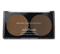 HÀNG CHÍNH HÃNG Phấn Tạo Khối Mira Mikvonk Mineral Shading Compact 2 Ngăn E315 - 03 Sable - Soft Brown