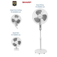 🔥[Hàng Chĩnh Hãng] Quạt Điện Sharp: Quạt Cây PJ-S40MV-LG- Quạt Bàn PJ-T40MV-LG - Quạt Treo Tường PJ-W40MV-LG