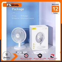 [Hàng Chính Hãng] Quạt mini để bàn Baseus Ocean Fan (Pin sạc 2000mAh, 3 mức tốc độ-Mini USB Rechargeable Air Cooling)