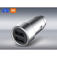 [HÀNG CHÍNH HÃNG] Sạc Ô Tô Nhanh 2 cổng USB 37W Xiaomi - Tẩu sạc xe hơi nhanh 18w Xiaomi 2 USB