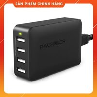 [HÀNG CHÍNH HÃNG] - Sạc tường RAVPower RP-PC023, 40W, 8A, 4 cổng USB