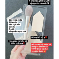 [HÀNG CHÍNH HÃNG] Set Cọ Phấn Phủ Hera Và Mút Đánh Nền Trang Điểm Hera Siêu Vip