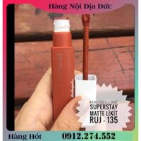 [HÀNG CHÍNH HÃNG] Son Maybelline SuperStay Matte Ink 135 Globetrotter của Đức . .