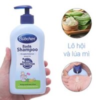 [Hàng Chính Hãng] Sữa tắm cho bé Bubchen bad and Shampoo chống vi khuẩn, thơm dịu, an toàn cho da 400ml