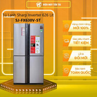 Hàng CHÍNH HÃNG [TẤN TÀI LĐ 0Đ] SJ-FX630V-ST - Tủ Lạnh Sharp Inverter 626 Lít SJ-FX630V-ST - BẢO HÀNH CHÍNH HÃNG