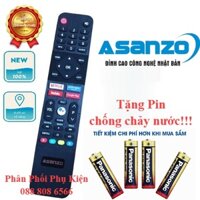 [HÀNG CHÍNH HÃNG - TẶNG PIN CHỐNG CHẢY NƯỚC] Điều khiển tivi Asanzo có giọng nói