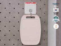 Hàng chính hãng Thớt sạch Neoflam Biju. Nhiều Size S, M, L. Thớt  nhựa PP an toàn, trộn lẫn Microban kháng khuẩn, nấm mốc. - Biju-S-Hồng nhạt