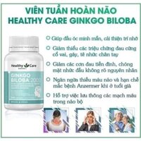 [HÀNG CHÍNH HÃNG ] Viên Uống Bổ Não Ginkgo Biloba 2000 Healthy Care của Úc