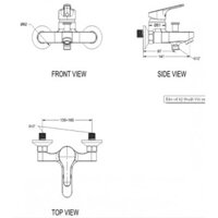 [Hàng Chính Hãng] Vòi tắm sen nóng lạnh WF-1411Concept Square American Standard