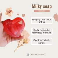 [HÀNG CHÍNH HÃNG] Xà phòng tăng vòng một thái lan,xà bông nở ngực Milky Soap Thái Lan [tăng 3-5 cm trong 1 liệu trình]