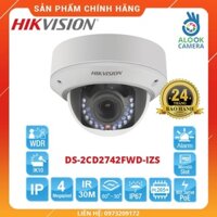 HÀNG CHÍNH HÃNG_Camera IP Dome HIKVISION DS-2CD2742FWD-IZS 4MP H.264+_ BH 24 THÁNG