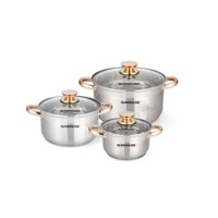 [HÀNG CHÍNH HÃNG][CÓ BẢO HÀNH]BỘ NỒI INOX 5 ĐÁY SUNHOUSE SH781