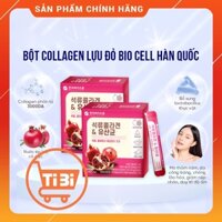 [Hàng Chính Hãng]Collagen Lựu Đỏ Hàn Quốc-Bột uống-hộp (30 gói) ngừa nám trắng da